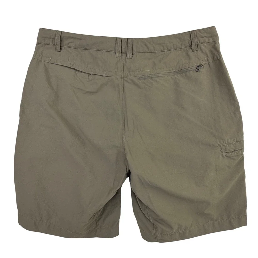 The North Face Cargo Shorts Men 38 Brown Nylon Hiking Outdoor Trail Pockets 9.5